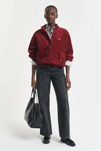 DŽÍNY GANT RELAXED SEAM DETAIL JEANS BLACK BROKEN IN