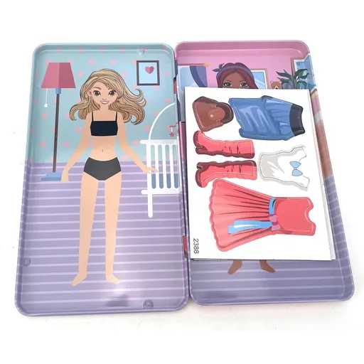 Magnetické oblékání panenek v krabičce