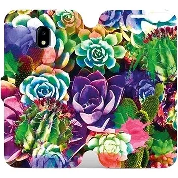 Flipové pouzdro na mobil Samsung Galaxy J3 2017 - MG08S Sukulenty a kaktusy (5903226343447)