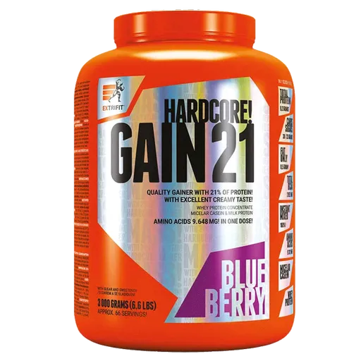 Extrifit Hardcore Gain 21 3kg - vanilka