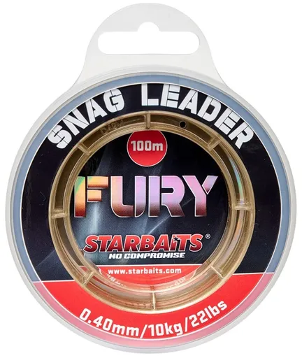 Starbaits Šokový vlasec Fury Snag Leader 100m - 0,45mm,Starbaits Šokový vlasec Fury Snag Leader 100m - 0,45mm