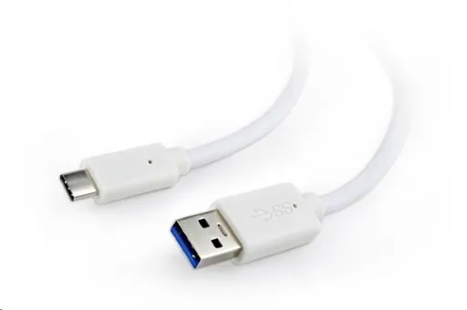 GEMBIRD Kabel USB 3.0 AM na Type-C kabel (AM/CM), 1, 8m, bílý