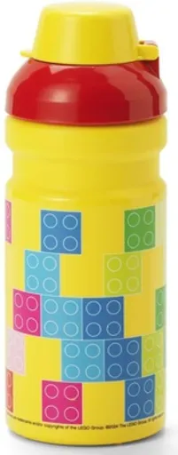 LEGO Brick láhev na pití - červená/žlutá