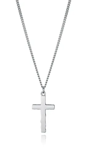 Viceroy Pánský ocelový náhrdelník s křížkem Air 14212C01000