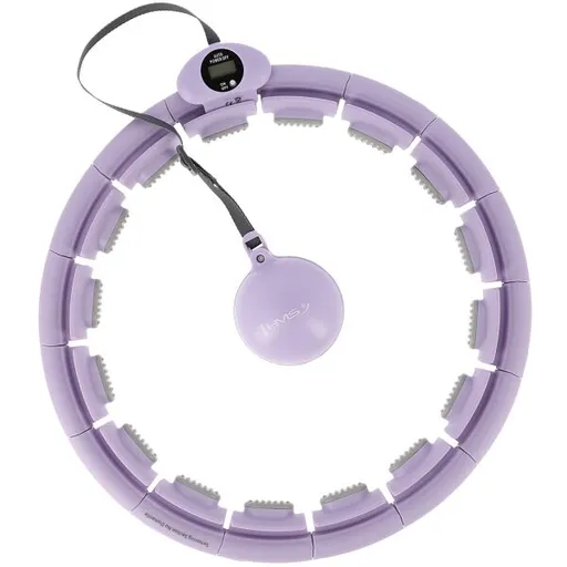 HMS HHW09 Masážní hula hoop se závažím, fialová, velikost