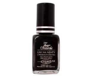 CEDRO  sole Cedro Four Seasons lak na nehty praskací - černý 14 ml