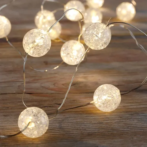 Haushalt international LED Světelný řetěz Sněhové koule