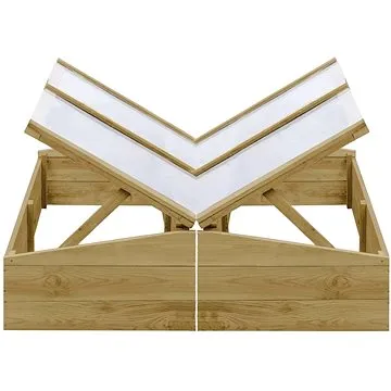 Pařeniště 2 ks impregnovaná borovice 100 x 50 x 35 cm (3055329)