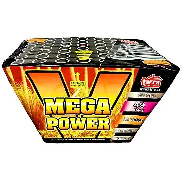 Ohňostroj - baterie výmetnic mega power 49ran  (8595596303250)