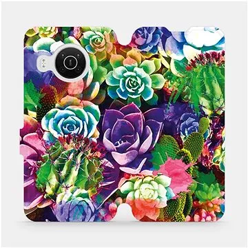 Flip pouzdro na mobil Nokia X10 - MG08S Sukulenty a kaktusy (5903516742790)