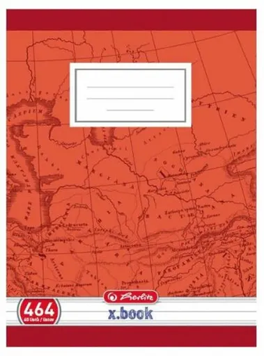 Školní sešit 464, linka s okrajem