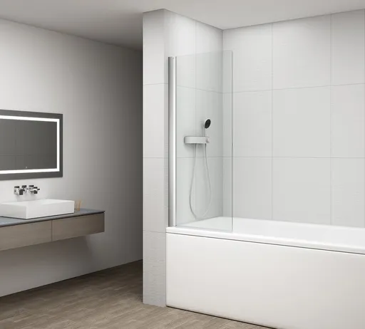 POLYSAN ROTA vanová zástěna otočná 750, čiré sklo FA750