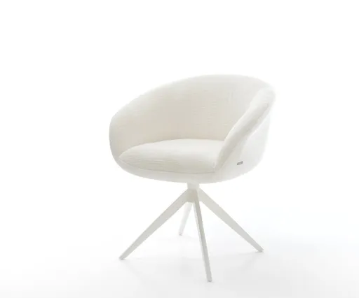 Jídelní židle Vinka-Flex s područkami bouclé měkký béžová