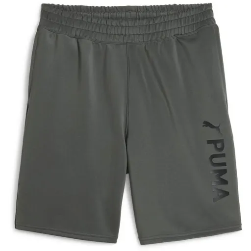 Puma FIT 8" DOUBLE KNIT GRAPHIC SHORT Pánské sportovní kraťasy, tmavě šedá, velikost