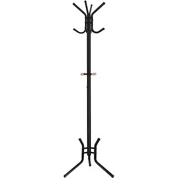 Stojanový věšák klasický, černý 49x176x49cm (RCR17B)