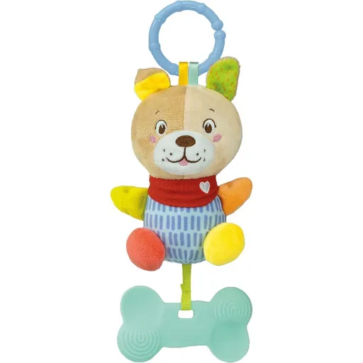 Plyšové chrastítko s úchytem - Štěňátko