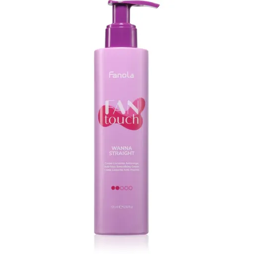 Fanola FAN touch Wanna Straight vyhlazující krém na vlasy proti krepatění 200 ml