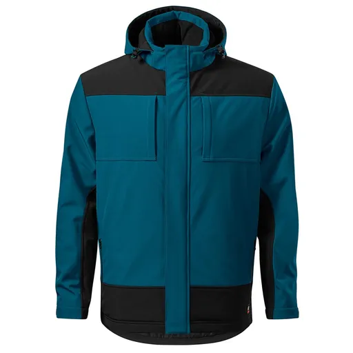 MALFINI Pánská zimní softshellová bunda Vertex - Petrolejová | 3XL