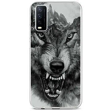 TopQ Kryt Vivo Y11s silikon Černobílý vlk 70100 (Sun-70100)