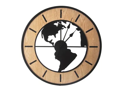 Hodiny INDECOR Světadíl 60cm - rozbaleno - mírně vykřivené ručičky, bez obalu