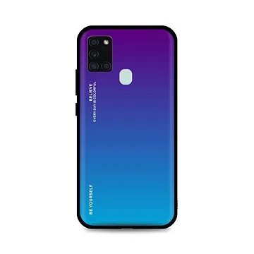 TopQ Kryt LUXURY Samsung A21s pevný duhový purpurový 92936 (92936)