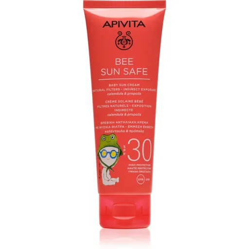 Apivita Bee Sun Safe Baby Sun Cream SPF30 dětský krém na opalování SPF 30 100 ml