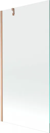 MEXEN/S Next vanová zástěna FIX 90 x 150, transparent, měď kartáčovaná 895-090-000-00-00-65