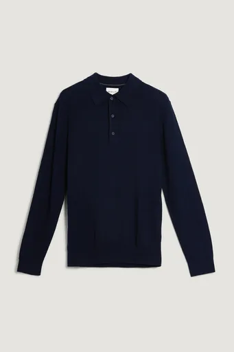 SVETR GANT COTTON CASHMERE POLO EVENING BLUE