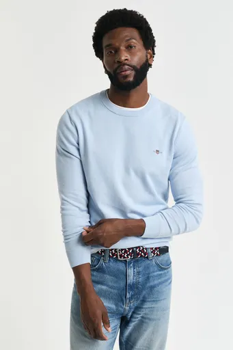 SVETR GANT CLASSIC COTTON C-NECK FRESH BLUE