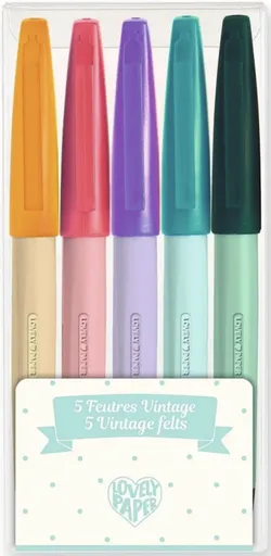 Barevné fixy Vintage (5 ks)