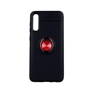 TopQ Samsung A30s silikon černý s červeným prstenem 45946 (Sun-45946)