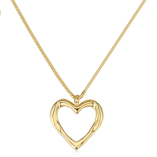 S'Agapõ Pozlacený náhrdelník se srdíčkem Emotion SMO02