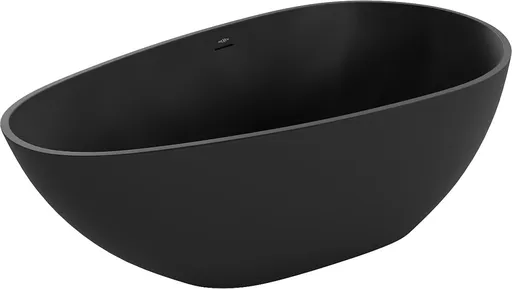 MEXEN Palermo volně stojící vana z litého mramoru 150 x 78, černá mat 57211507870