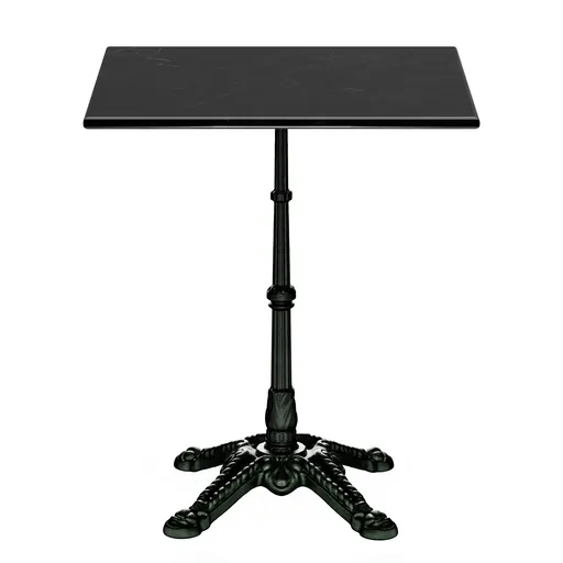 Blumfeldt Patras, bistro stůl, mramorová deska, 60 x 60 cm, podstavec z litiny