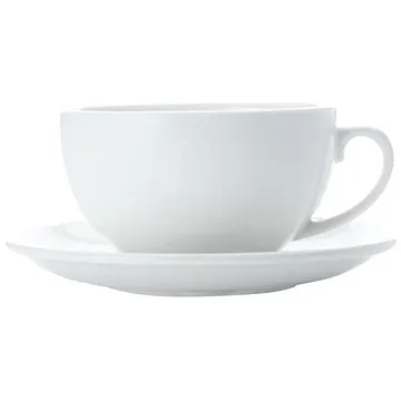 Maxwell & Williams Šálek s podšálkem na cappuccino 4ks 320ml WHITE BASIC (AA2744)