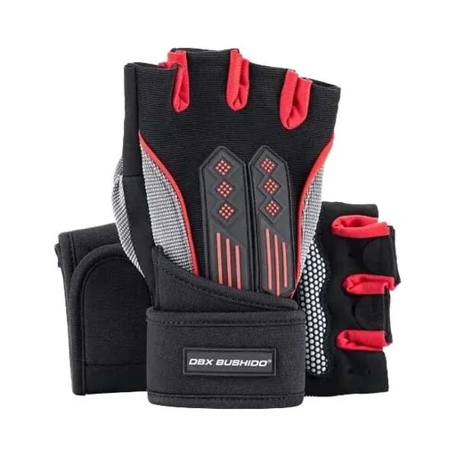 BUSHIDO DBX DBX-115 XL Protiskluzové fitness rukavice, černá, velikost UNI