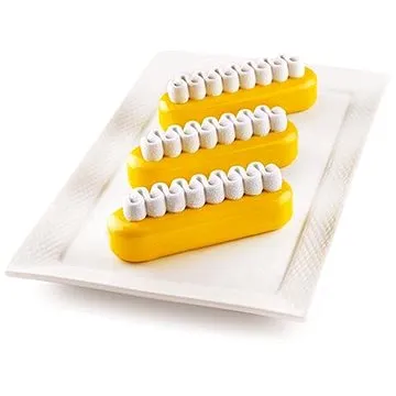 Silikomart Sada na pečení éclairs Silikomart Kit Pop Eclaire 6ks | banánky (25.275.13.0065)