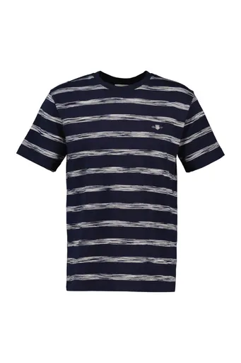 TRIČKO GANT STRIPED SS T-SHIRT EVENING BLUE