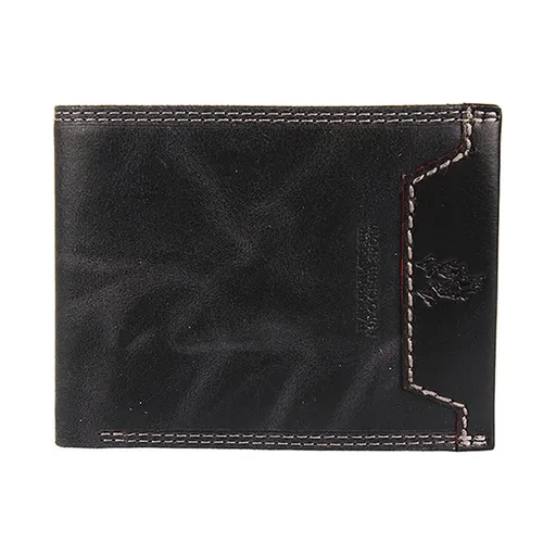 Pánská kožená peněženka Harvey Miller Bill - černá