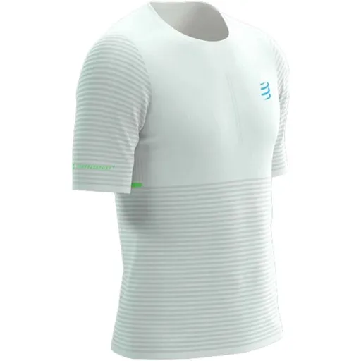 Compressport RACING SS TSHIRT M Pánské běžecké triko, bílá, velikost