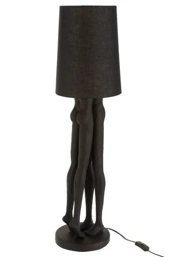 Granitová stolní lampa sousoší lidského páru Figurines – Ø 21*90 cm E27 / 60W J-Line by Jolipa