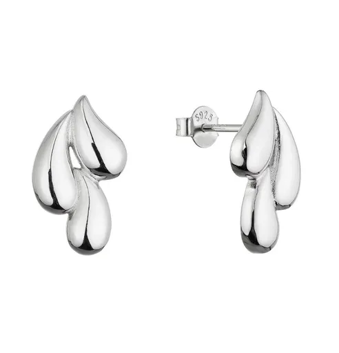 Evolution Group - Pavona Stříbrné visací náušnice Kapky 61083