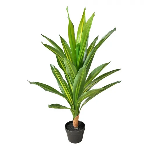 Dekorace umělá rostlina dracena v květináči - 25*25*90 cm Clayre & Eef