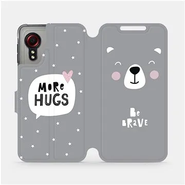 Flipové pouzdro na mobil Samsung Galaxy Xcover 5 - MH06P Be brave - more hugs (5903516675128)