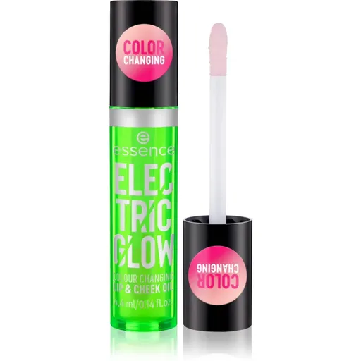 essence Electric Glow olej na rty a tváře 4.4 ml