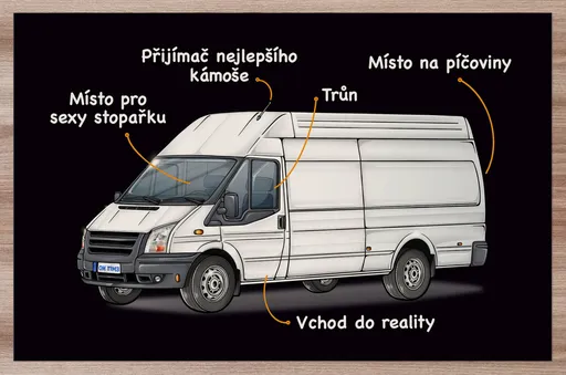 Prostírání Anatomie dodávky