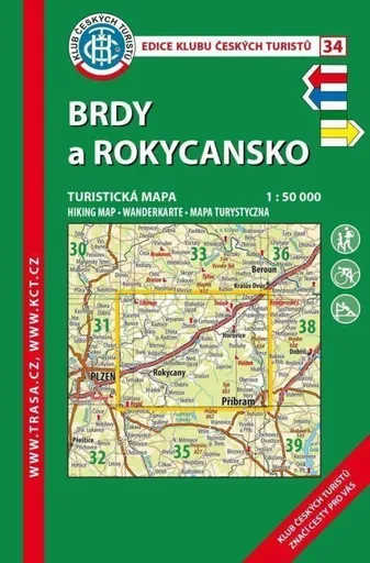 KČT 34 Brdy a Rokycansko 1:50 000