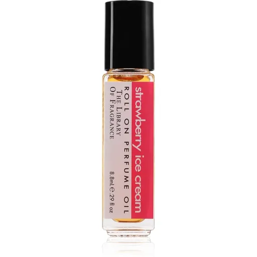 The Library of Fragrance Strawberry Ice Cream tělový olej roll-on unisex 8.8 ml