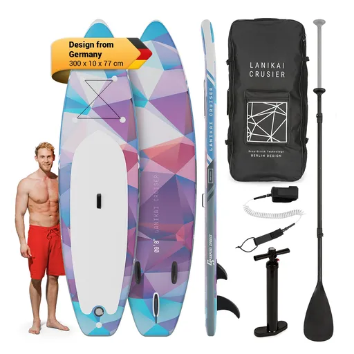 Capital Sports Lanikai Cruiser 9.8, nafukovací paddelboard, souprava se SUP deskou, 305 × 77 × 10