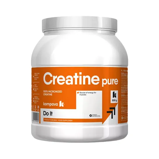 KOMPAVA Kreatin prášek bez příchuti CREATINE PURE 500 g / 100 porcí